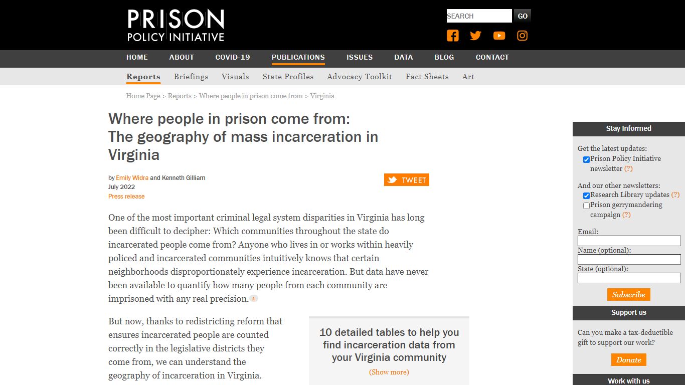 Where people in prison come from: - Prison Policy Initiative